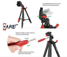 Travel Tripod for iPhone 5,6,7,8 Plus, iPhone X ,Telescope Loading 2kg