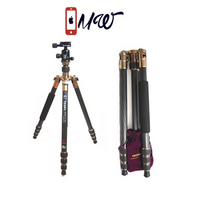 Travel Tripod, Lightweight With Two 1/4" Quick Release Plates Ball Head For iphone