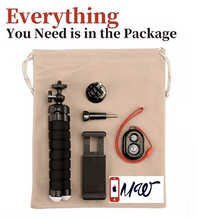 Iphone Tripod, Flexible Phone Stand Holder with Bluetooth Wireless Remote Shutter