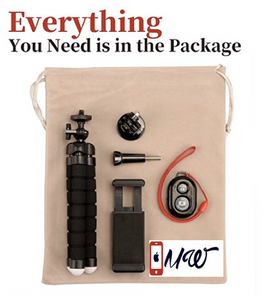 Iphone Tripod, Flexible Phone Stand Holder with Bluetooth Wireless Remote Shutter