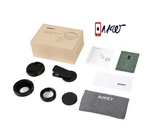 iPhone Lens, 140° Wide Angle + 10x Macro Clip-on Cell Phone Camera Lens Kit for iPhone