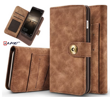 iphone X Case Leather Flip Wallet Multifunction Magnetic 2 in 1 Phone Case For iPhone 5 5S SE 6 6S 7 Plus Cover