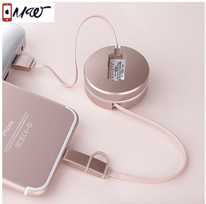 Cuitan 1m 2 in 1 Dual USB Date Charging Cable for iPhone, Lightning/Micro USB to USB Cable Cord Lead for Apple iPhone 7/7 Plus/6s/6s Plus/6/6 Plus/5/5S/SE