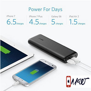 Anker 20100mAh Portable Charger PowerCore 20100 - Ultra High Capacity Power Bank with 4.8A Output, PowerIQ Technology for iPhone, iPad