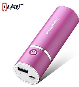 Poweradd Slim2 Ultra-compact 5000mAh Portable Charger External Battery Power Bank with ID Identify Tech for iPhone, iPad