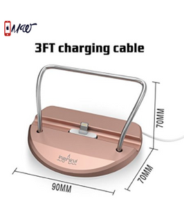 iPhone Charging Dock Desk Holder Easy Charger Sync Stand Desktop Charging Station for iPhone 7 /SE/6S/6/5S/5