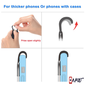 TFY iPhones and Samsung Phones Security Hand Strap Holder - iPhone 5/5(S) - 6/6S (Plus) - 7 / 7 Plus - iPhone SE