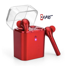 DEYIMEI Mini Wireless Earbuds, Twins In-Ear Stereo Headphone with Mic, Charging Case for iPhone