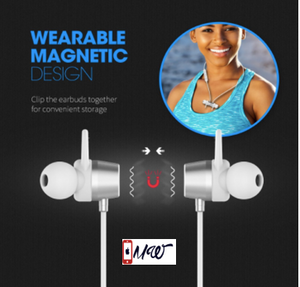 [Upgraded] Mpow Judge Magnetic Bluetooth Headphones, IPX7 Sweatproof Magnetic Stereo Bluetooth Earphones Wireless Sports Earbuds Headset Inline Control with MIC for Running, Jogging, Workout (3 Ear Hooks, 3 Ear-tips and Carrying Case Included)