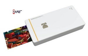 Kodak Mini Portable Mobile Instant Photo Printer - Wi-Fi & NFC Compatible - Wirelessly Prints 2.1 x 3.4" Images, Advanced DyeSub Printing Technology (White) Compatible with iOS