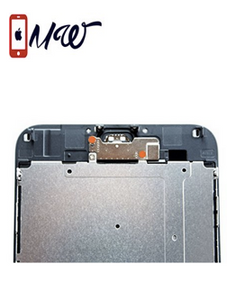 MMOBIEL Home Button for iPhone 6 / 6 Plus (Black / space Grey) with Flex incl Metal Bracket Key Cap Rubber Gasket incl 2 screws and 2 x Screwdrivers for easy installation