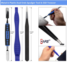 Kingsdun 24pcs Iphone 7 Repair Tool Kit for Apple iPhone 6/6S/5/5C/5S/4S, Ratcheting Screwdriver Bit Set with Metal Spudger Opening Pry Tools & ESD Tweezers in Mini Pocket Box